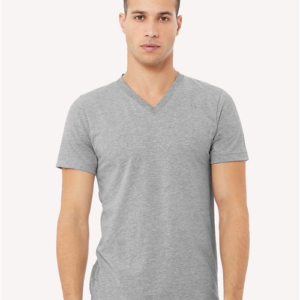 Unisex Heather CVC V-Neck Tee