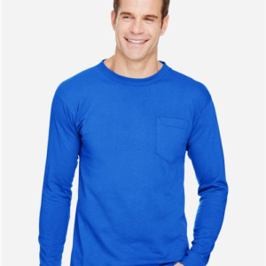 Unisex Union-Made Long Sleeve Pocket T-Shirt