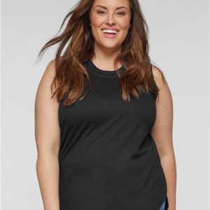 Women's Curvy Relaxed Fine Jersey Tank