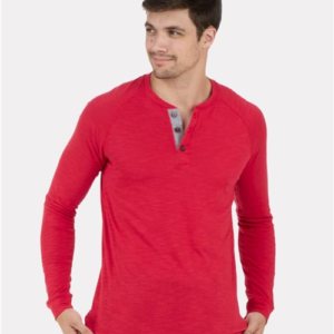 Unisex Henley Long Sleeve T-Shirt