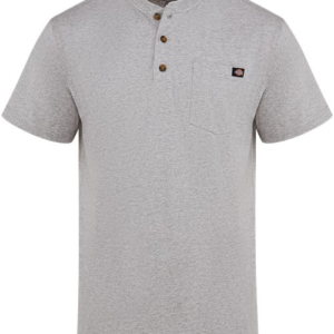 Men's Tall Heavyweight Traditional Short Sleeve Henley