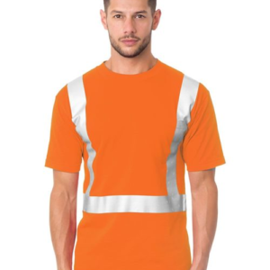 Unisex USA-Made 50/50 High Visibility Pocket T-Shirt