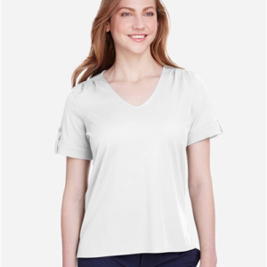 Women's CrownLux Performance® Plaited Rolled Sleeve Shirt