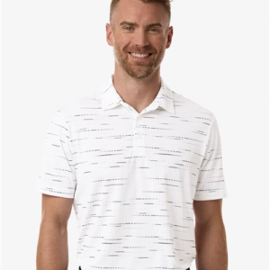 Men's Ultimate365 Mesh Glimmer Print Polo