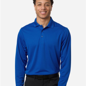 Men's Nova Performance Long Sleeve Pique Polo