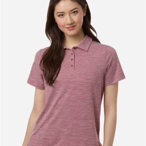 Women's Relay Heathered Stripe Polo