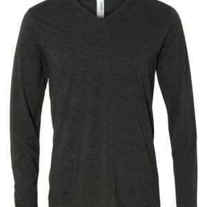 Unisex Long Sleeve V-Neck Tee