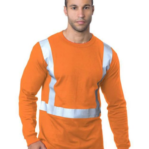 Men's USA-Made 50/50 Hi-Visibility Long Sleeve T-Shirt