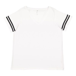 Women's Curvy Collection Vintage Football T-Shirt