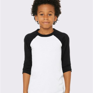 Youth Three-Quarter Sleeve Baseball Tee