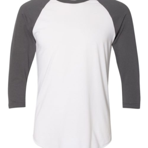 Unisex 50/50 Raglan Three-Quarter Sleeve Tee