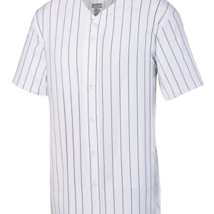 Unisex Pinstripe Full Button Baseball Jersey