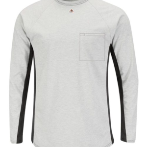 Men's Long Sleeve FR Two-Tone Base Layer with Concealed Chest Pocket - EXCEL FR
