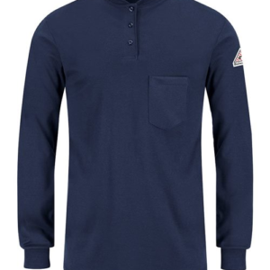 Women's Long Sleeve Tagless Henley Shirt